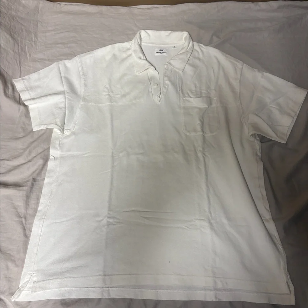Uniqlo Men's Off-White Polo Shirt - Picture 1 of 5